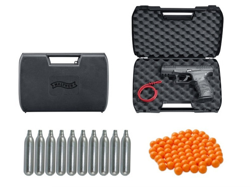 Marcadora Gotcha Walther Ppq M2 .43 Paintball + Co2 Set Xt C