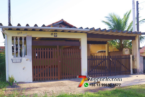Imagem 1 de 13 de Casa Em Itanhaem Com 3 Quartos Churrasqueira 2 Vagas Coberta Ch208