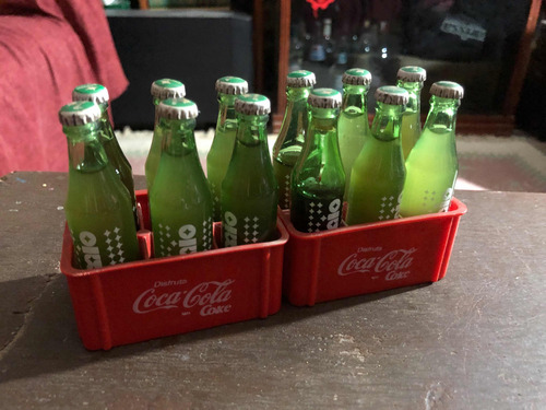 Coca Cola De Premio Botella De Vidrio Mini 8 Cm (Usado)
