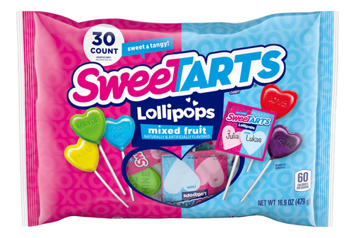 Sweetarts Paletas De Corazon Para El Dia De San Valentin, 30