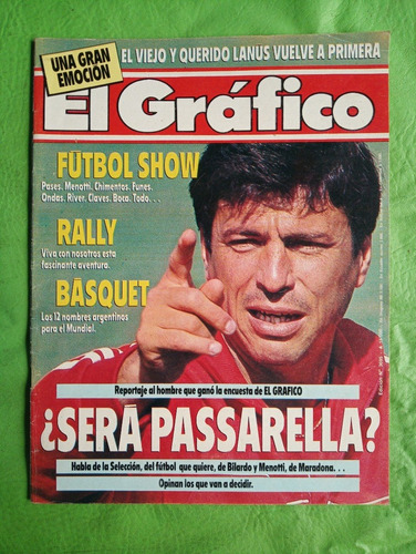 El Grafico 3695 31/7/1990 Passarella Ascenso De Lanus