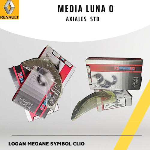 Axiales O Media Lunas Para Renault K4m & K7m Std