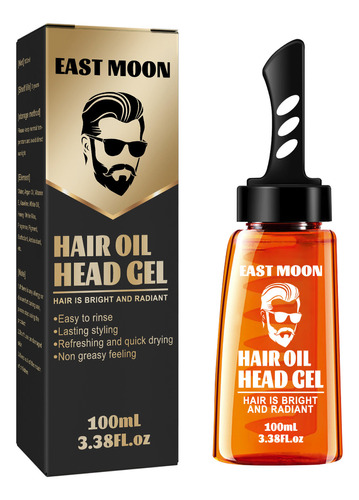 Gel Fijador De Cabello Con Peine Para Hombres, Solución De C