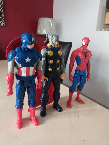 Figuras De Acción, Spider Man, Thor, Capitan América, Hasbro