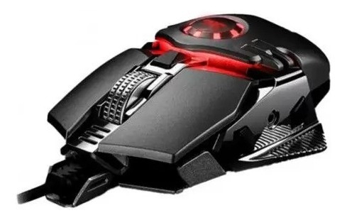 Mouse Gamer Com Fio Usb Led 6400dpi 6 Botões Kp-v43 Knup