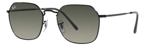 Lente solar de gradiente Ray-ban Jim 0rb3694, cor preta, lente cinza, haste preta, moldura preta