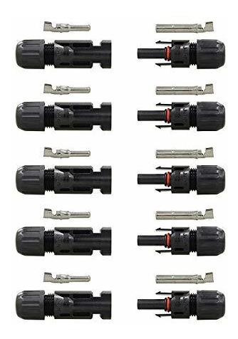 Mc4 Conector Cable Panel Solar Dama Doble Sello Mejor 5 Wc