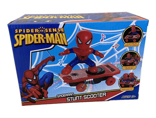 Truco Eléctrico Tumbling Spiderman Scooter
