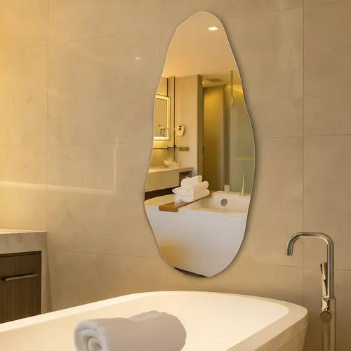 Espelho Orgânico 70cm Lapidado Design Moderno