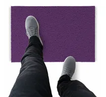 Comprar Tapete Capacho De Vinil Liso Higiene 450x60cm Roxo