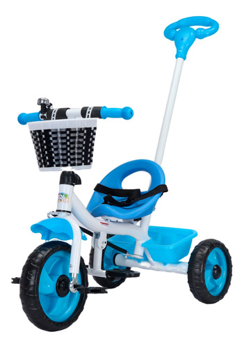 Triciclo Infantil Passeio Com Empurrador Removível 3 Rodas