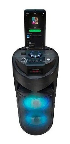 Imagen 2 de 3 de Parlante Karaoke Mlab Extra Savage Con Micrófono Gris