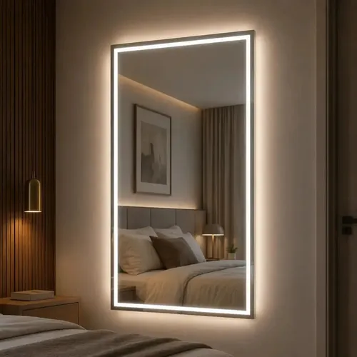 Espelho Grande Corpo Inteiro 180x90 Touch Com Led 3 Cores