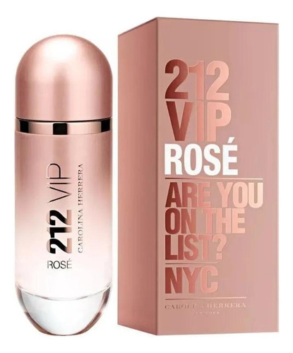 Perfume 212 Vip Rose Carolina Herrera Perfume para mujer, 80 ml