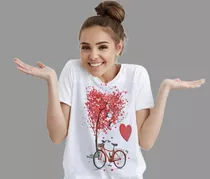 Comprar Camisetas Remeras Árbol De Amor Para Mujer Personalizado