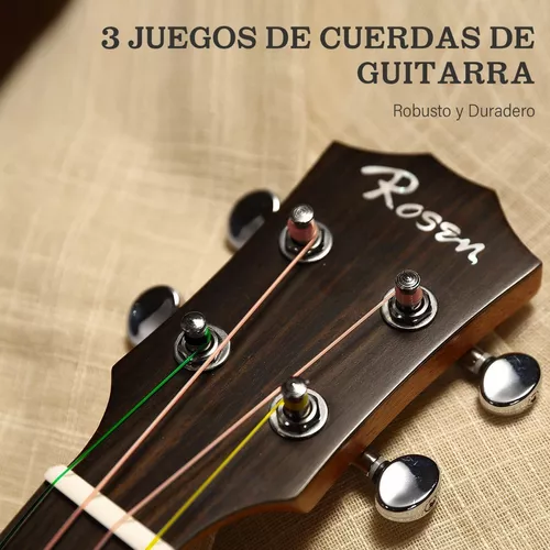 Cuerdas de guitarra eléctrica, 3 juegos completos y afinador de guitarra,  herramienta de ajuste de guitarra, cejilla, púas de guitarra y otras