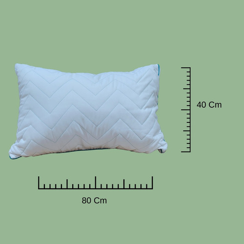 Almohada Tipo Soñare Zigzag Vero Hogar King Blanco Zigza