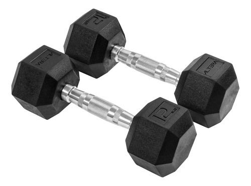 Mancuernas 12 Lbs  Hexagonales Altera Pesas Ejercicio Par Kg