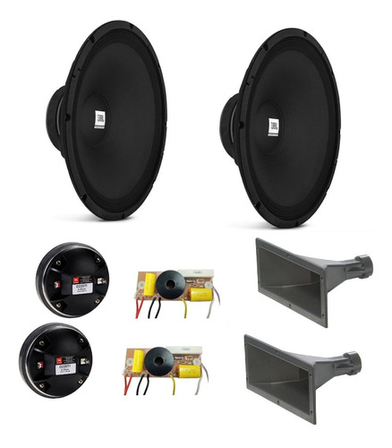 Woofer Jbl 15pw Pro + Driver D220ti + Corneta + Divisor X2