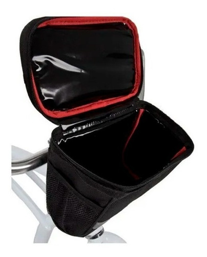 Imagen 4 de 4 de Bolso P/ Bici Al Manubrio C/ Porta Celular Y Enfriador Huffy