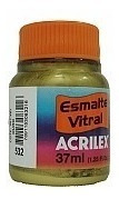 4x Tinta Aerografo Esmalte Vitral Metalicas 37ml - Ouro
