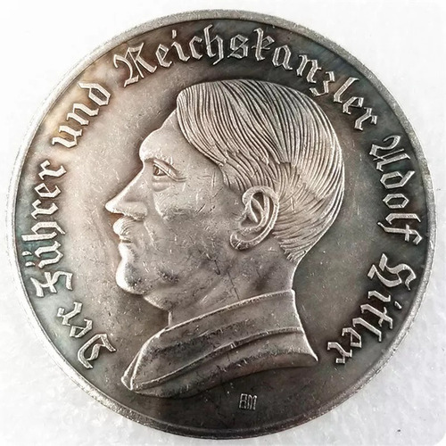Moneda Conme. Histórica Führer Canciller Del Reich (50 Mm.)