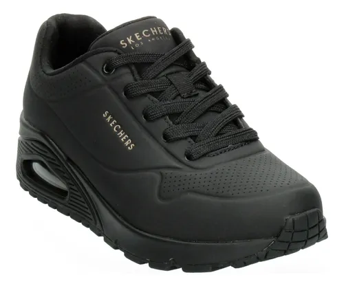 Skechers memory foam mujer negro sale