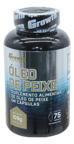 Omega 3 Óleo De Peixe 75 Softgel (caps) - Growth Supplements