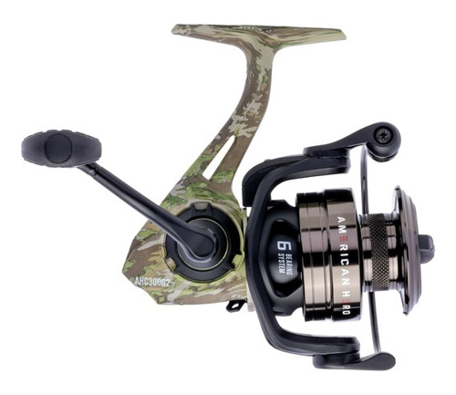 Carrete Lew's American Hero Camo Spinning 5+1 Balineras