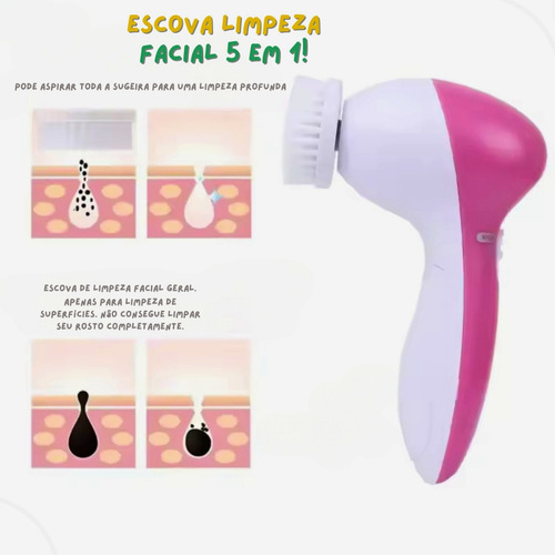 Aparelho Esfoliação Facial Massageador Orbital Limpeza Pele