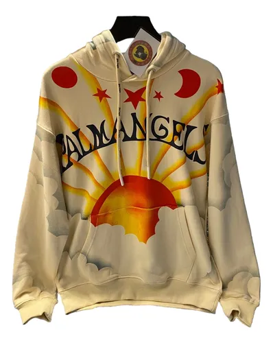Palm angels print hoodie hotsell