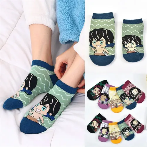 2 Pares De Calcetines Grinch De Anime - Algodón Suave, Talla única, Divertidos Para Navidad