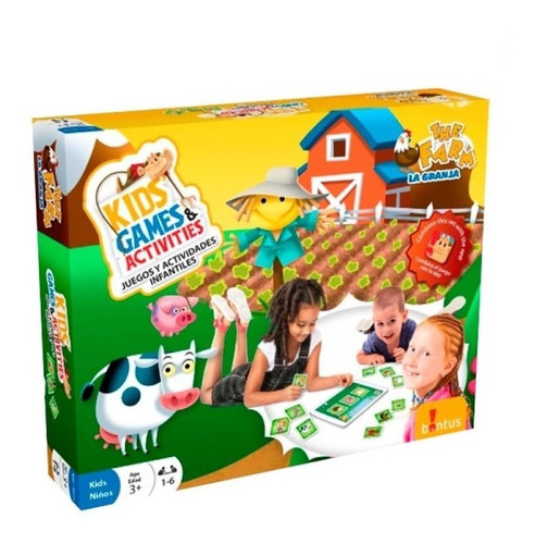 Bingo Memoria Triple Y Mas Juego Bilingüe La Granja
