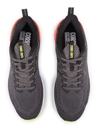 Zapatillas Olympikus Running Hombre Veloz Gris-lima Cli