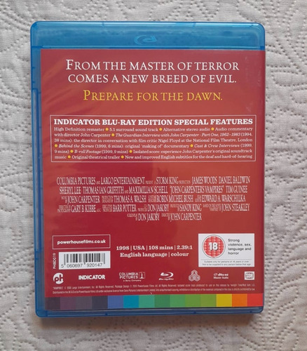 Vampiros De John Carpenter (bluray Indicator Powerhouse) (Usado)