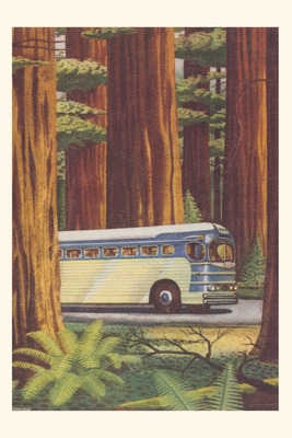 Libro Vintage Journal Bus In Redwoods - Found Image Press