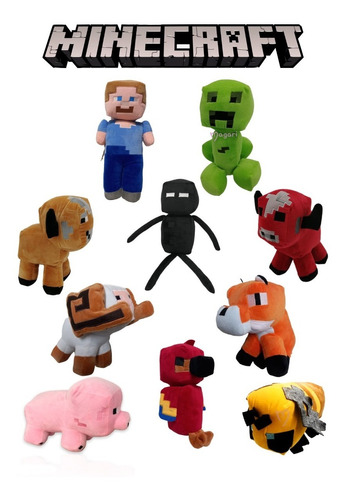 Peluche De Minecraft Varios Modelos 30cm