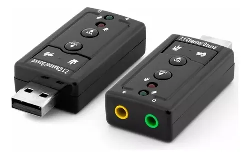 comprar Tarjeta De Sonido 7.1 3d Usb Tipo Pendrive Controles Volumen