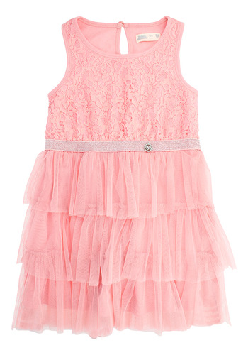 Vestido Niña Bubblegummers Christmas Rosado Pastel