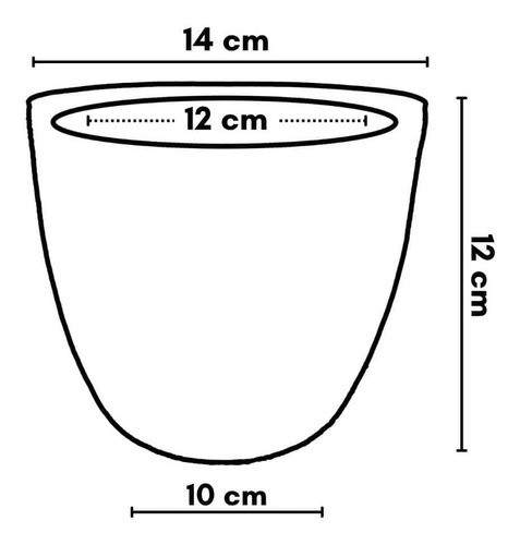 Kit 2 Vasos Cachepot De Cerâmica 6 Cores Para Decoração Cor Cinza