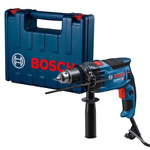 Taladro Percutor Gsb 16 Re De Bosch Con 850w De Potencia Y Una Rotación De 3.500 Rpm, Viene Con Maletín Incluido 