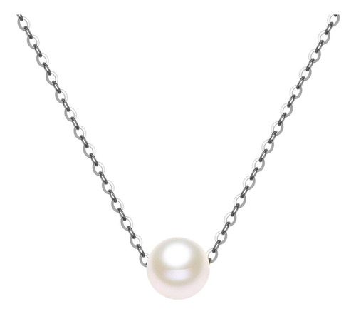 Collar De Perlas De Oro De 10 Quilates Para Mujer, Collar De