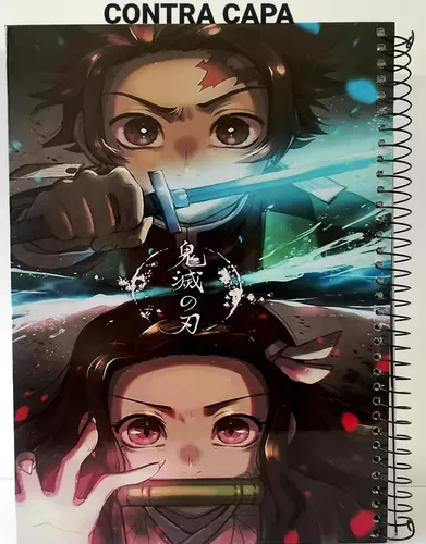 Caderno de Desenho Espiral / Capa Dura - Anime Demon Slayer