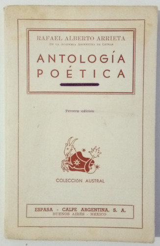 Antología Poética Rafael A. Arrieta Espasa Austral Libro