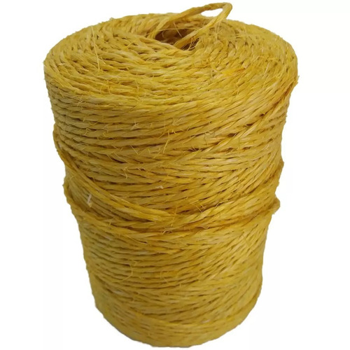 Fio De Sisal Amarelo Para Artesanato 2,7 Mm Rolo 350 M