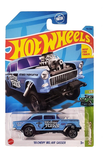 Hot Wheels - Vehículo '55 Chevy Bel Air Gasser - C4982