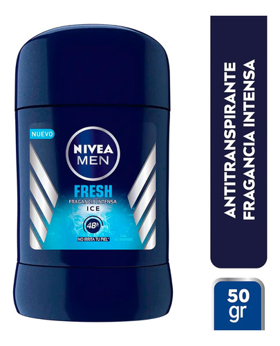 Desodorante Nivea Men Fresh Ice En Barra 50 Gramos