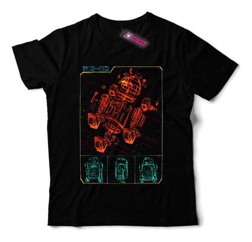 Remera R2-d2 Star Wars Guerra Galaxias P38 Dtg Premium