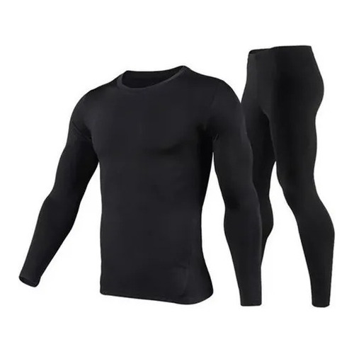 Conjunto Termico Moto Remera Calza Hifly Frio Futbol Running