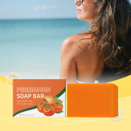 Sabonete Em Barra De Caqui L Para Controle De Odor Corporal,